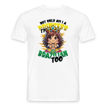 Girls of Brazilian origin Brazil - Men's T-Shirt - white - Front - AI Model Male 178 dark (178cm)
