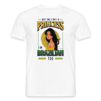 Girls of Brazilian origin Brazil - Men's T-Shirt - white - Front - AI Model Male 178 dark (178cm)