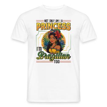 Girls of Brazilian origin Brazil - Men's T-Shirt - white - Front - AI Model Male 178 dark (178cm)