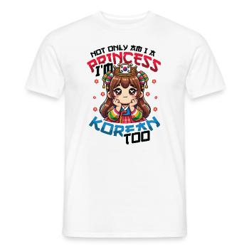 Mädchen Koreanische Herkunft Südkorea - Männer T-Shirt - Weiß - Vorne - AI Model Male 178 dark (178cm)