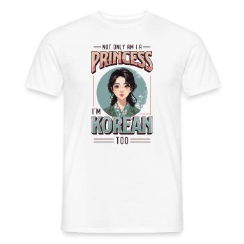 Mädchen Koreanische Herkunft Südkorea - Männer T-Shirt - Weiß - Vorne - AI Model Male 178 dark (178cm)