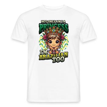 Girls of Brazilian origin Brazil - Men's T-Shirt - white - Front - AI Model Male 178 dark (178cm)