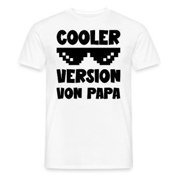 Cooler Version von Papa lustige Papa Sohn Sprüche - Männer T-Shirt - Weiß - Vorne - AI Model Male 178 dark (178cm)