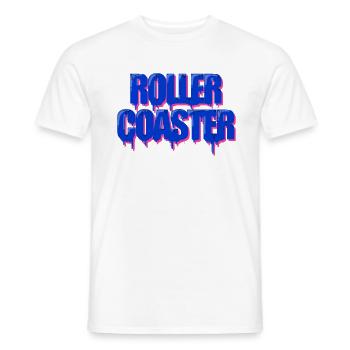 Achterbahn - Männer T-Shirt - Weiß - Vorne - AI Model Male 178 dark (178cm)