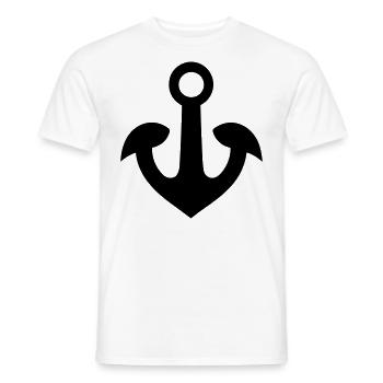 Anker - Männer T-Shirt - Weiß - Vorne - AI Model Male 178 dark (178cm)