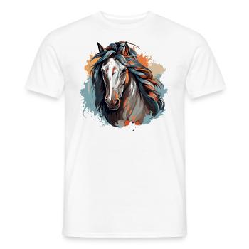Pferdeliebe - Männer T-Shirt - Weiß - Vorne - AI Model Male 178 dark (178cm)