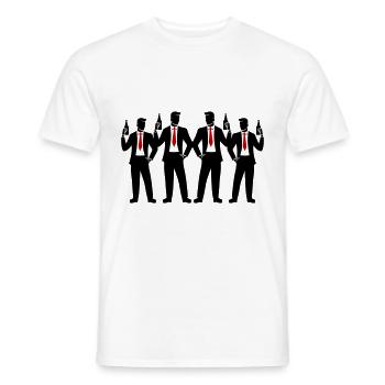Équipe de palefrenier Bachelor Bachelor - T-shirt homme - blanc - Devant - AI Model Male 178 dark (178cm)