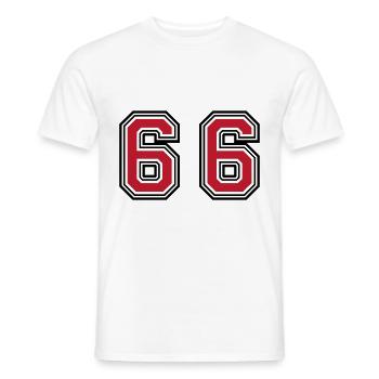 66 Symbole numérique - T-shirt homme - blanc - Devant - AI Model Male 178 dark (178cm)