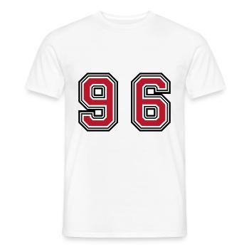 96 Symbole numérique - T-shirt homme - blanc - Devant - AI Model Male 178 dark (178cm)