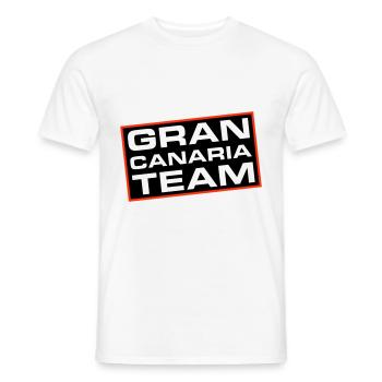 L’équipe de Gran Canaria - T-shirt homme - blanc - Devant - AI Model Male 178 dark (178cm)