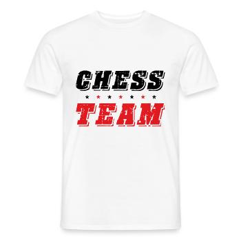Chess Team - Men's T-Shirt - white - Front - AI Model Male 178 dark (178cm)