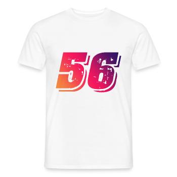 56 Symbole numérique - T-shirt homme - blanc - Devant - AI Model Male 178 dark (178cm)
