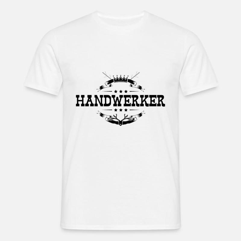 Handwerker Beruf - Männer T-Shirt - Weiß
