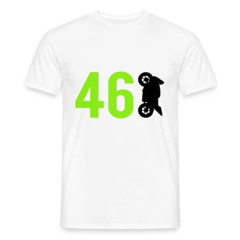Motorcycle 46 Motorsport - Men's T-Shirt - white - Front - AI Model Male 178 dark (178cm)