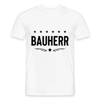 Constructeur Haus Bau - T-shirt homme - blanc - Devant - AI Model Male 178 dark (178cm)