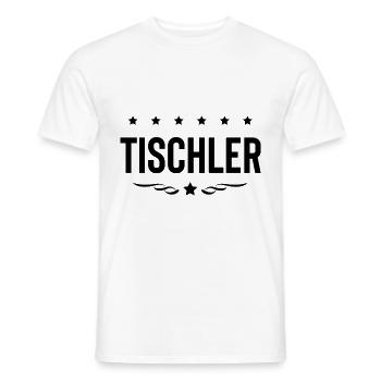 Tischler Beruf - Männer T-Shirt - Weiß - Vorne - AI Model Male 178 dark (178cm)