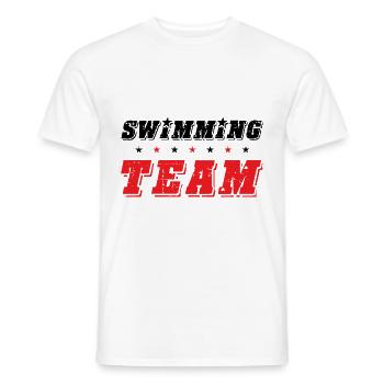 Swimming Team - Männer T-Shirt - Weiß - Vorne - AI Model Male 178 dark (178cm)
