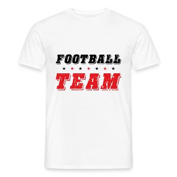 Football Team - Men's T-Shirt - white - Front - AI Model Male 178 dark (178cm)