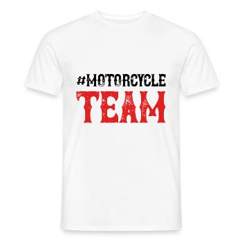 Motorcycle Team - Men's T-Shirt - white - Front - AI Model Male 178 dark (178cm)