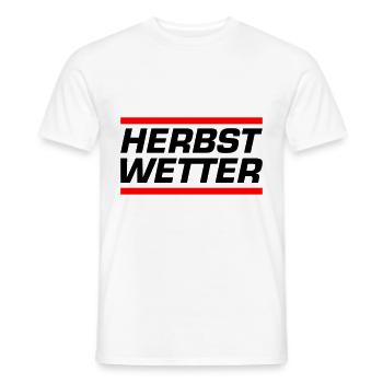 Herbst Wetter - Männer T-Shirt - Weiß - Vorne - AI Model Male 178 dark (178cm)