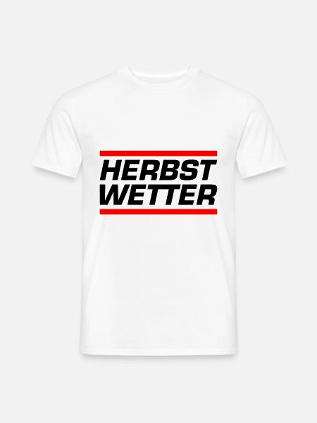 Herbst Wetter - Männer T-Shirt - Weiß