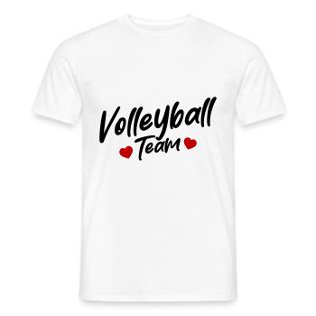 Équipe de volley-ball - T-shirt homme - blanc - Devant - AI Model Male 178 dark (178cm)