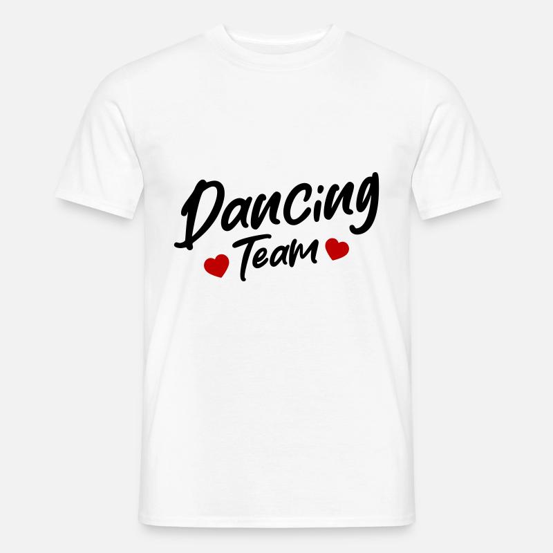 Dancing Team - Männer T-Shirt - Weiß