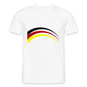 Symbole des couleurs de l'Allemagne - T-shirt homme - blanc - Devant - AI Model Male 178 dark (178cm)