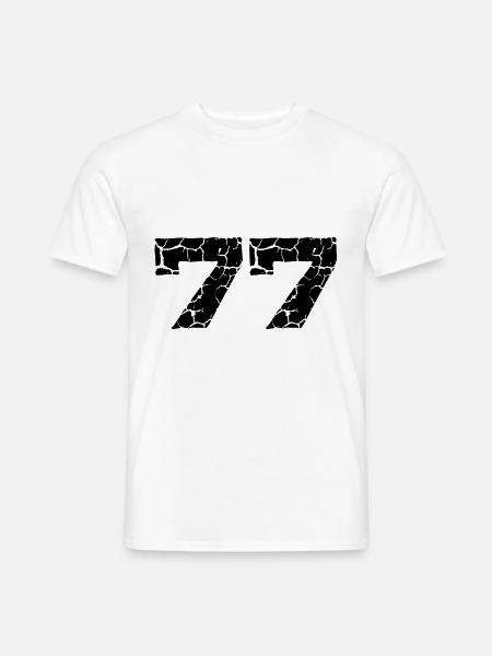 Maillot numéro 77 - T-shirt homme - blanc