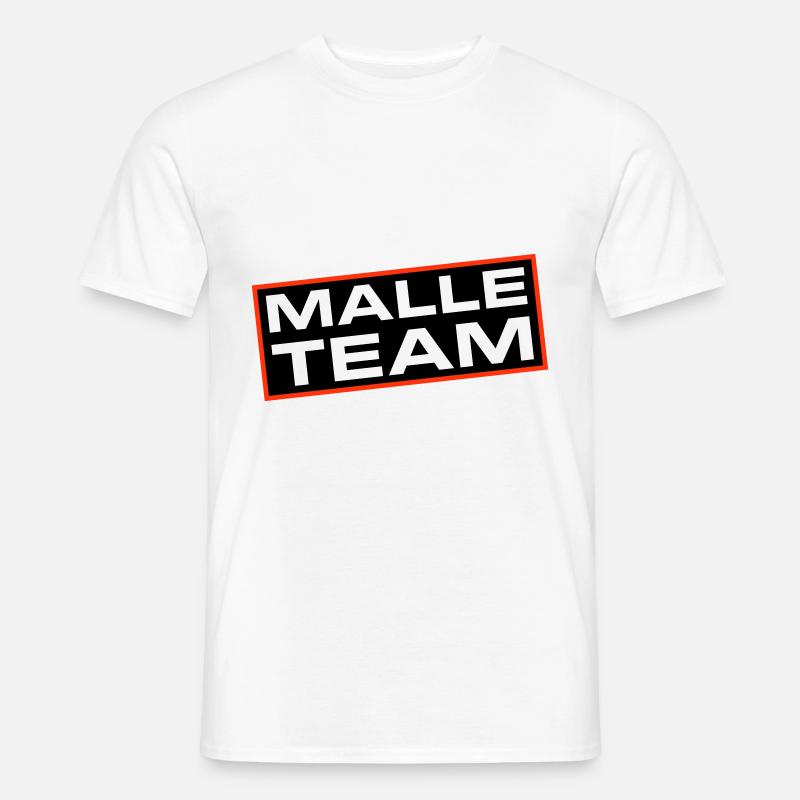 Malle Team - Männer T-Shirt - Weiß