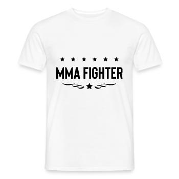 MMA Fighter Mixed Martial Arts - Männer T-Shirt - Weiß - Vorne - AI Model Male 178 dark (178cm)