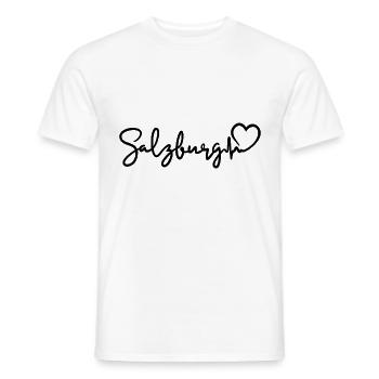 Salzburg Herzschlag - Männer T-Shirt - Weiß - Vorne - AI Model Male 178 dark (178cm)