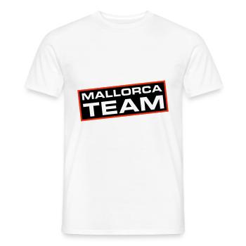 Mallorca Team - Men's T-Shirt - white - Front - AI Model Male 178 dark (178cm)
