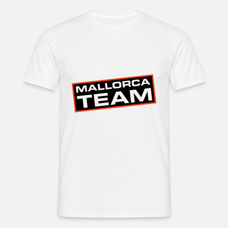 Mallorca Team - Männer T-Shirt - Weiß