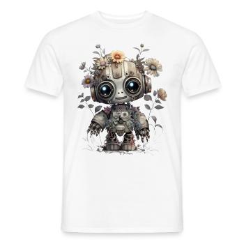 Süßer Roboter - Männer T-Shirt - Weiß - Vorne - AI Model Male 178 dark (178cm)