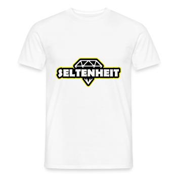 Seltenheit Diamant Spruch Motto - Männer T-Shirt - Weiß - Vorne - AI Model Male 178 dark (178cm)