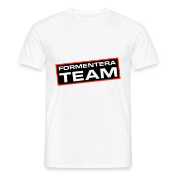Formentera Team - Men's T-Shirt - white - Front - AI Model Male 178 dark (178cm)