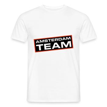 Amsterdam Team - Men's T-Shirt - white - Front - AI Model Male 178 dark (178cm)