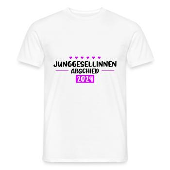 Jga 2024 Junggesellinnenabschied - Männer T-Shirt - Weiß - Vorne - AI Model Male 178 dark (178cm)