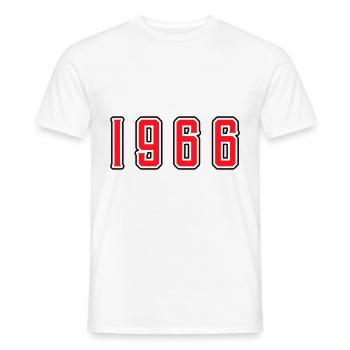 1966 year birthday - Men's T-Shirt - white - Front - AI Model Male 178 dark (178cm)