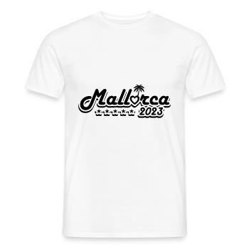 Mallorca 2023 - Men's T-Shirt - white - Front - AI Model Male 178 dark (178cm)