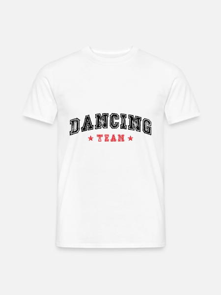 Dancing Team - Männer T-Shirt - Weiß