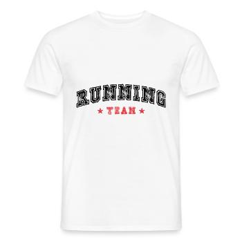 Running Team - Männer T-Shirt - Weiß - Vorne - AI Model Male 178 dark (178cm)