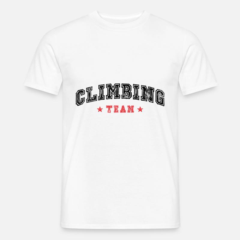 Climbing Team - Männer T-Shirt - Weiß