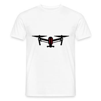 Drone Icon Symbol - Men's T-Shirt - white - Front - AI Model Male 178 dark (178cm)