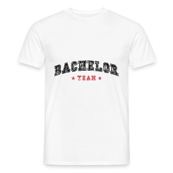 Équipe Bachelor - T-shirt homme - blanc - Devant - AI Model Male 178 dark (178cm)