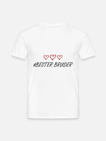 Bester Bruder Herz Liebe - Männer T-Shirt - Weiß