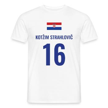 Fußball Sauf Trikot Kroatien Mallorca Party Gruppe - Männer T-Shirt - Weiß - Vorne - AI Model Male 178 dark (178cm)