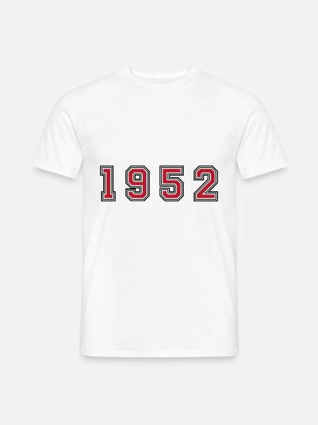 1952 year number - Men's T-Shirt - white