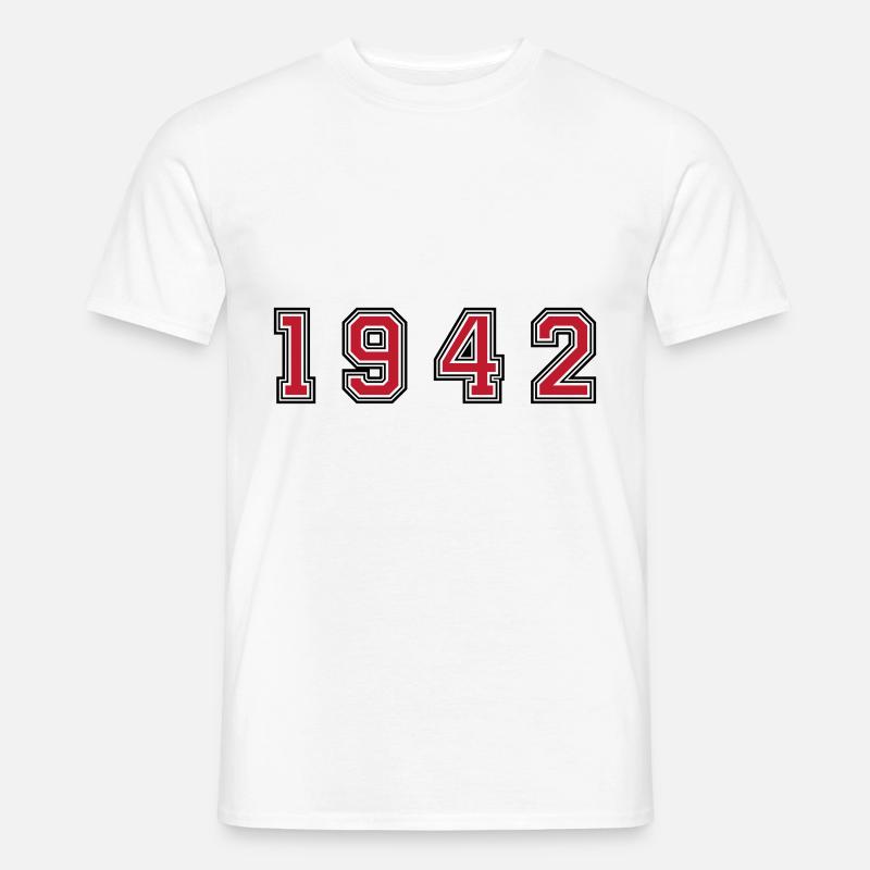 Numéro de l’année 1942 - T-shirt homme - blanc